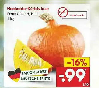 Netto Marken-Discount Hokkaido-kürbis Lose Angebot