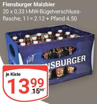 Globus Flensburger Malzbier 20 x 0,33 L Angebot