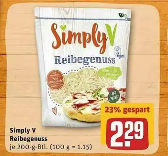 REWE Simply V Reibegenuss Angebot