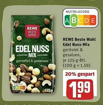 REWE Rewe Beste Wahl Edel Nuss-mix Angebot