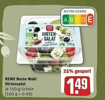 REWE Rewe Beste Wahl Hirtensalat Angebot