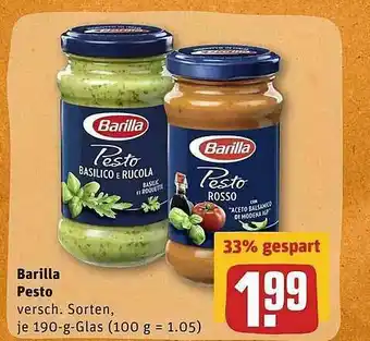 REWE Barilla Pesto Angebot