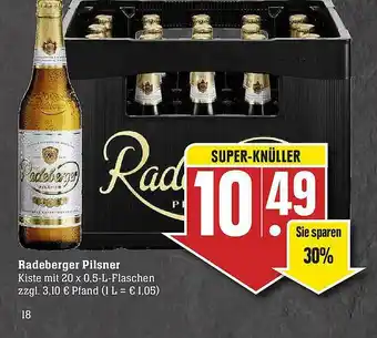 Scheck-in-Center Radeberger Pilsner Angebot