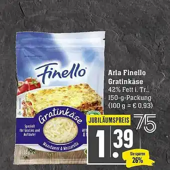 Scheck-in-Center Arla Finello Gratinkäse Angebot