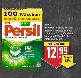 Scheck-in-Center Persil Universal Pulver Gel Oder Discs Angebot