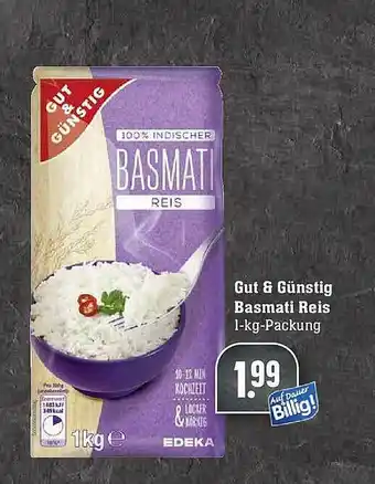 Scheck-in-Center Gut & Günstig Basmati Reis Angebot