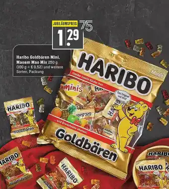 Scheck-in-Center Haribo Goldbären Mini Maoam Mao Mix Angebot