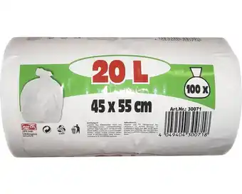 Hornbach Müllbeutel weiß 20 l 100 stück Angebot