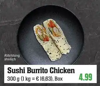 Scheck-in-Center Sushi Burrito Chicken Angebot