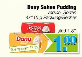 Edeka Scherer Dany Sahne Pudding Angebot