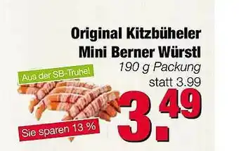 Edeka Scherer Original Kitzbüheler Mini Berner Würsti Angebot