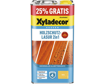 Hornbach Xyladecor holzschutzlasur kiefer 4+1 l (+25%) gratis Angebot