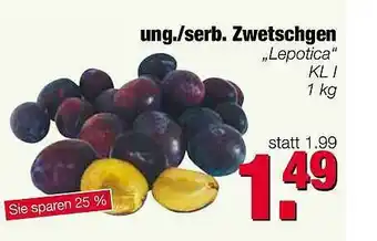 Edeka Scherer Ung. Seb. Zwetschgen „lepotica” Angebot