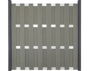 Hornbach Zaunelement groja diy-merano bausatz querriegel silber 180 x 180 cm grau Angebot