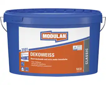 Hornbach Modulan 3101 dekoweiß wandfarbe weiß 12,5 l Angebot