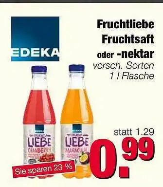 Edeka Scherer Fruchtliebe Fruchtsaft Oder -nektar Angebot