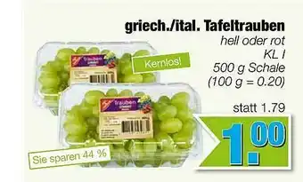 Edeka Scherer Griech. Ital. Tafeltrauben Angebot