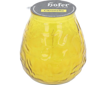 Hornbach Kerze im glas duftkerze hofer citronella h 10 cm gelb Angebot