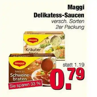 Edeka Scherer Maggi Delikatess-saucen Angebot