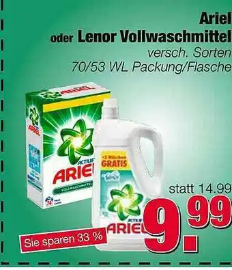 Edeka Scherer Arie Oder Lenor Vollwaschmittel Angebot