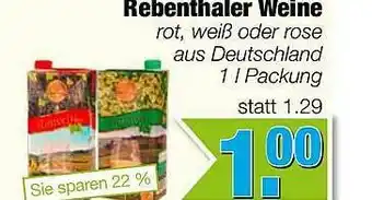 Edeka Scherer Rebenthaler Weine Angebot