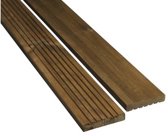 Hornbach Terrassendiele kiefer kdi teak 28x145x3000 mm Angebot