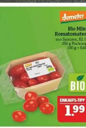 Marktkauf Bio Mini Romantomaten Demeter Angebot