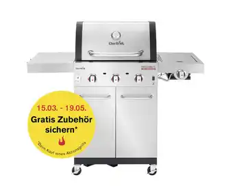 Hornbach Char-broil gasgrill professional pro s 3 3-brenner edelstahl inkl. ablage, deckelthermometer, fettauffangschale, seitenablage Angebot