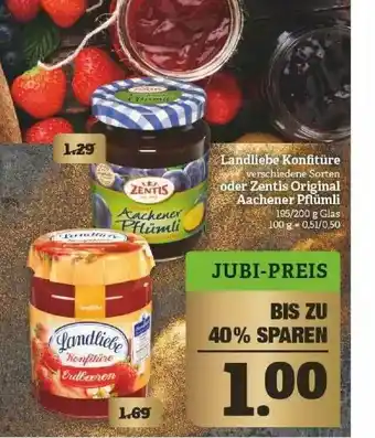 Marktkauf Landliebe Konfitüre Oder Zentis Original Aachener Pflümli Angebot