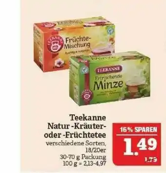 Marktkauf Teekanne Natur -kräuter- Oder -früchtetee Angebot