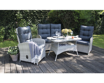 Hornbach Dining lounge monte carlo ii 4tlg rattan Angebot