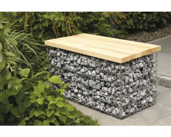 Hornbach Gabionen bank bellissa 105 x 55 x 54 cm mit sitzauflage Angebot