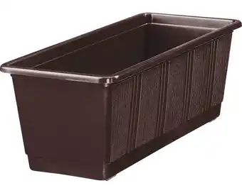 Hornbach Blumenkasten geli standard kunststoff 40x17x14 cm braun Angebot