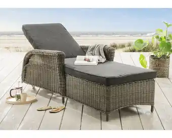 Hornbach Gartenliege destiny casa polyrattan grau Angebot