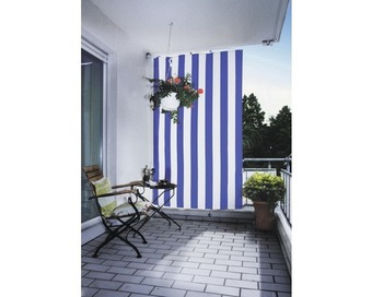 Hornbach Senkrecht-sonnensegel blau-weiß 230x140cm Angebot