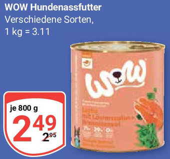 Globus WOW Hundenassfutter 800 g Angebot