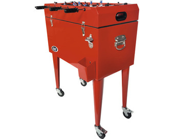 Hornbach Kühlbox axi kühler mit tischfußball rot Angebot