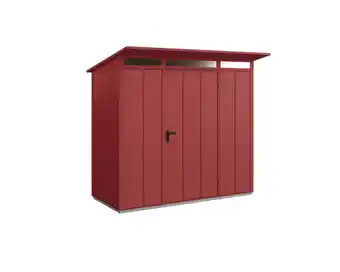 Hornbach Gartenhaus hörmann ecostar elegant-p typ 1 ral3004 einzeltür 238 x107,8 cm rot Angebot