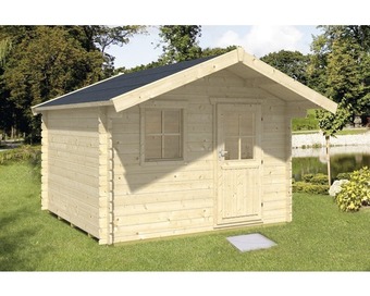 Hornbach Blockbohlenhaus skan holz como mit fußboden 300 x 200 cm natur Angebot