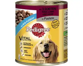 Hornbach Hundefutter nass pedigree adult 3 x fleisch 800 g Angebot