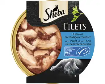 Hornbach Katzenfutter nass sheba filets mit huhn & thunfisch 60 g Angebot