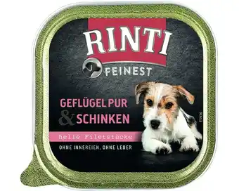 Hornbach Hundefutter nass rinti geflügel & schinken 150 g Angebot