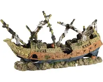 Hornbach Aquariumdekoration aquatlantis versunkenes schiff groß 83x27,5x43 cm Angebot