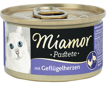 Hornbach Katzenfutter nass miamor fleischpastete - magnesium-balance geflügelherzen 85 g Angebot