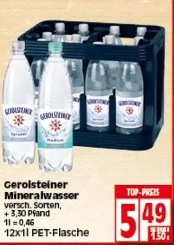 Elli Markt Gerolsteiner Mineralwasser 12x1L Angebot