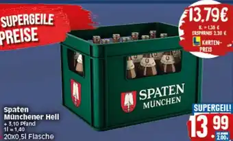 Elli Markt Spaten Münchner Hell 20 x 0,5 L Angebot