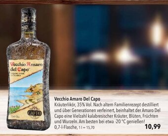 CITTI Markt Vecchio Amaro Del Capo Kräuterlikör, 35% Vol. 700ml Angebot