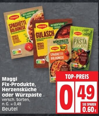 Edeka Maggi Fix-Produkte, Herzensküche oder Würzpaste versch. Sorten, Angebot