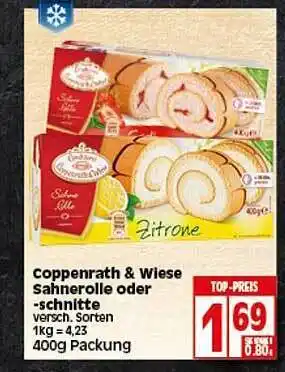 Elli Markt Coppenrath & Wiese Sahnerolle oderschnitte Angebot