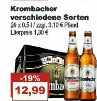 Bilgro Krombacher Verschiedene Sorten Angebot